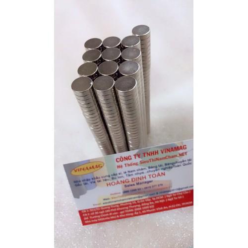 2 VIÊN Nam châm đất hiếm 12x5mm