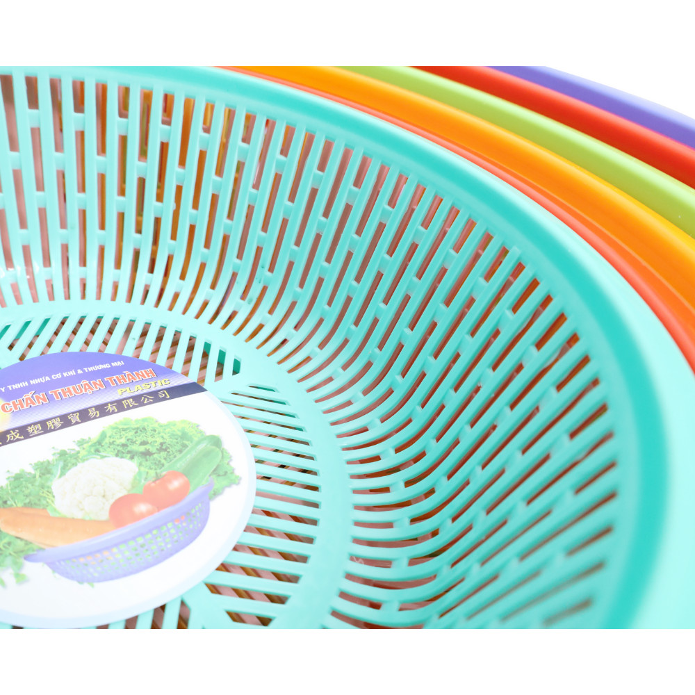 Rổ nhựa tròn có viền Chấn Thuận Thành 44 cm đựng đồ, đựng rau củ, đa năng tiện dụng hàng Việt Nam Chất Lượng Cao (RV4420) nhiều màu