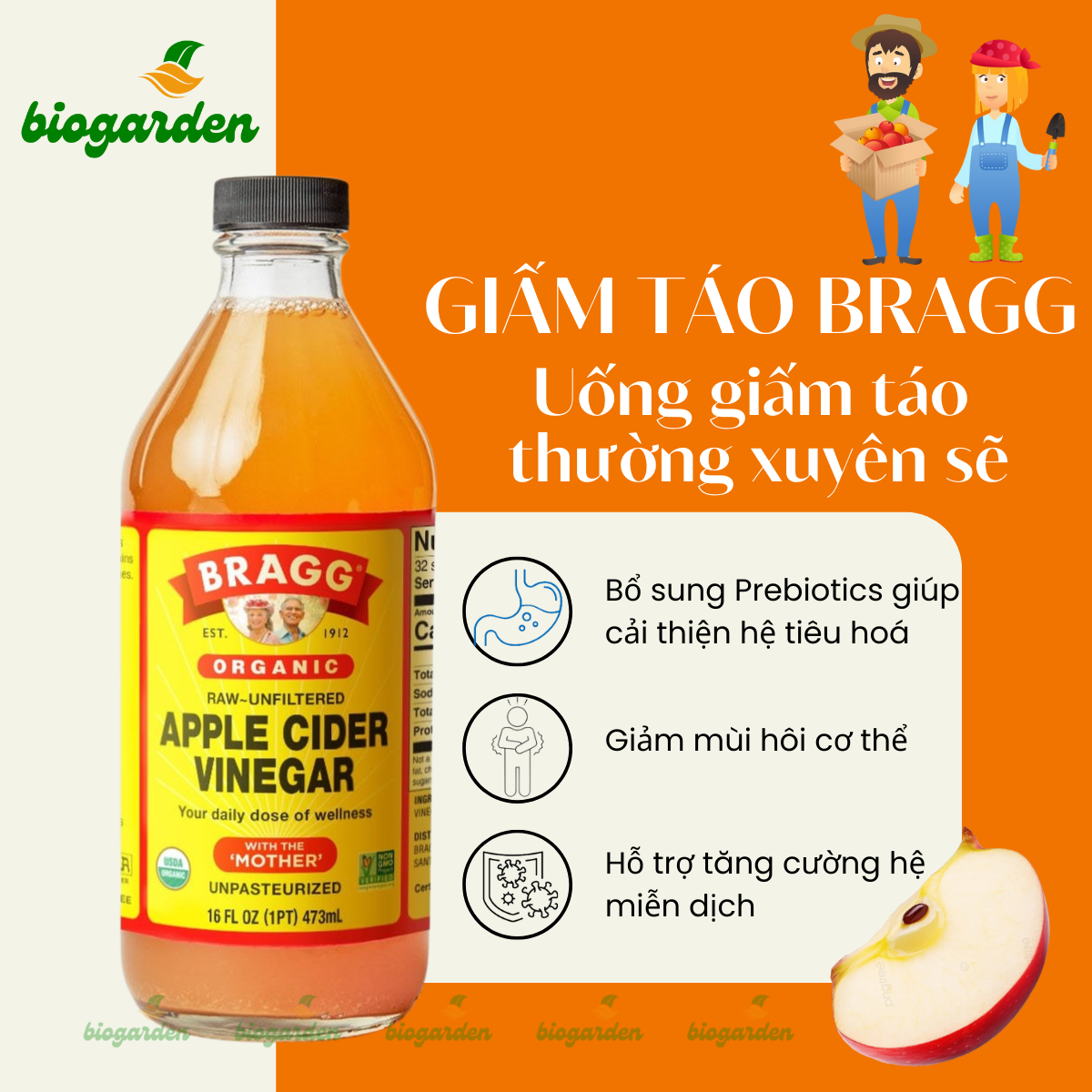 Giấm táo hữu cơ Bragg