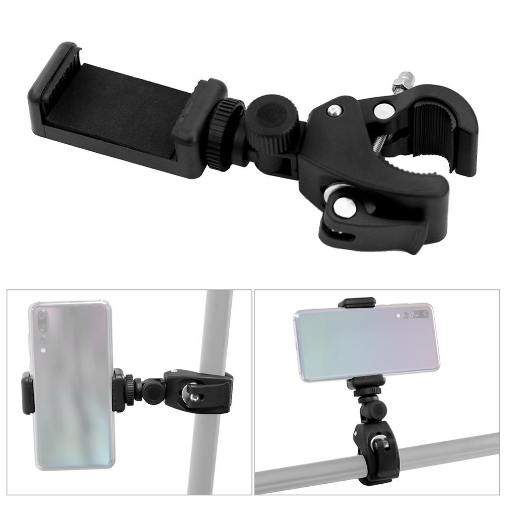 Giá đỡ điện thoại xoay 360 độ đa năng có thể điều chỉnh cho xe đạp và Tay vịn xe máy