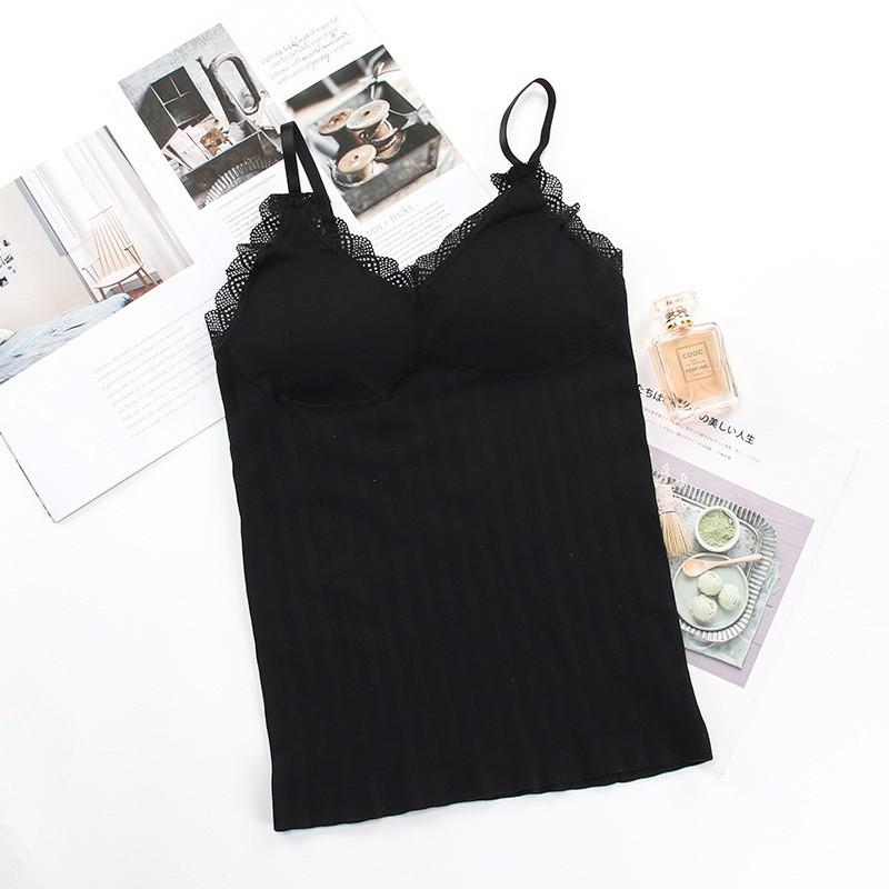 Áo lót 3 Lỗ 2 Dây. Áo Lót Bra Dài Thần Thánh Ôm Body