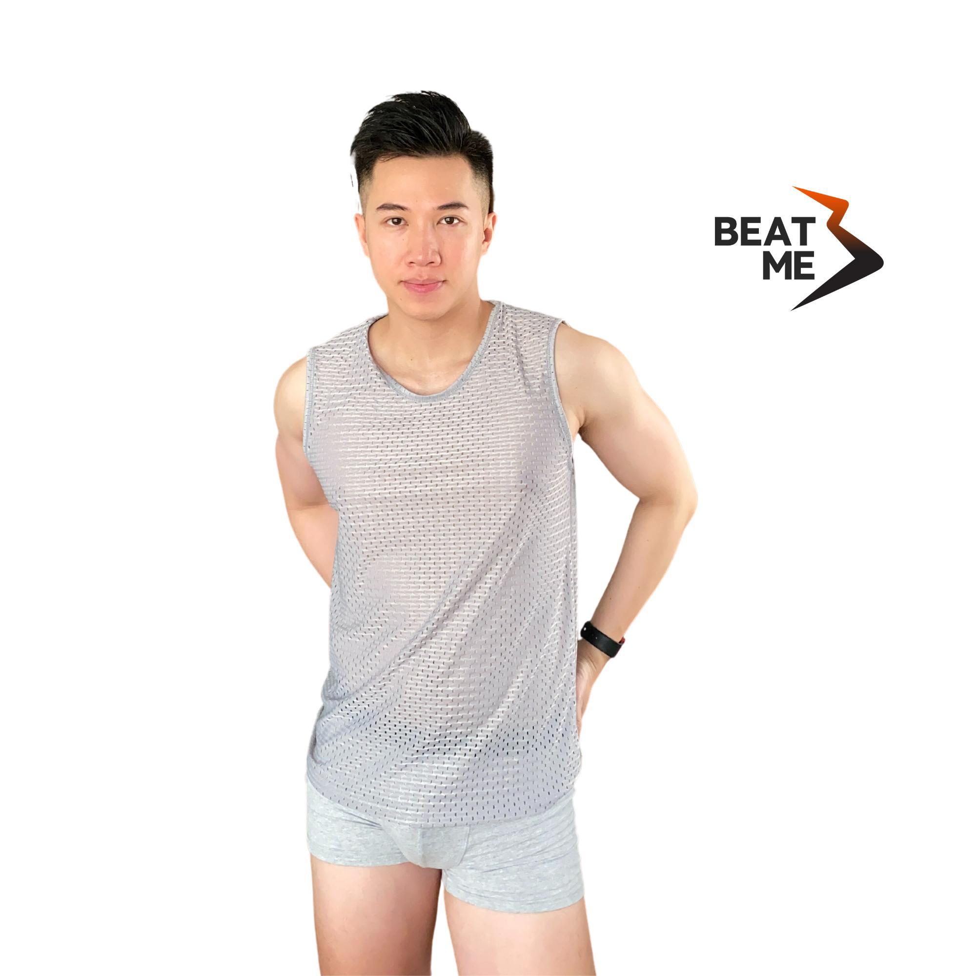 Combo 3 Áo Tank Top Thể Thao Tập Gym Mặc Nhà Beatme Form Thoải Mái Vải Lưới Siêu Thoáng Mát Mau Khô Hút Mồ Hôi Mùa Hè