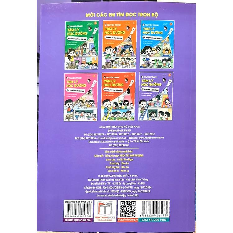 Truyện tranh tâm lý học đường - Học cách làm chủ cảm xúc (Sách bản quyền)