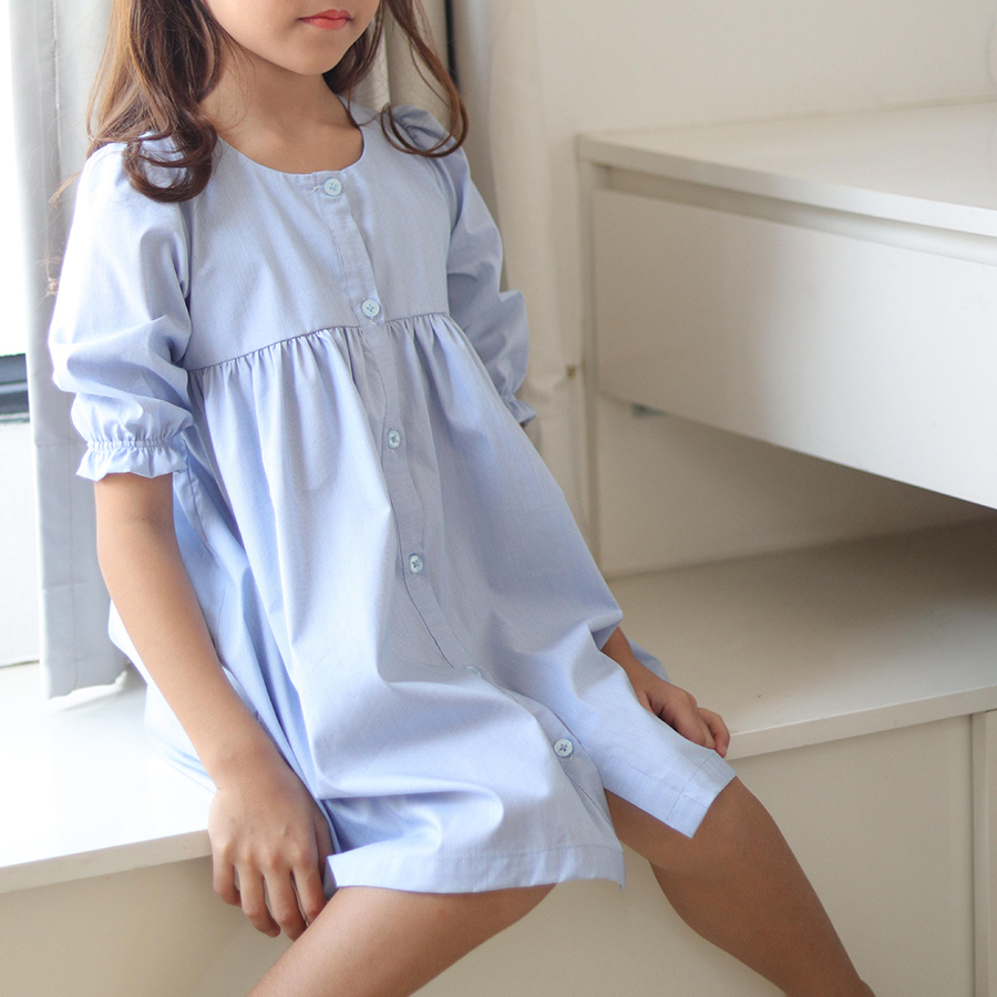 Đầm Bé Gái Baby Doll Tay Lửng 077