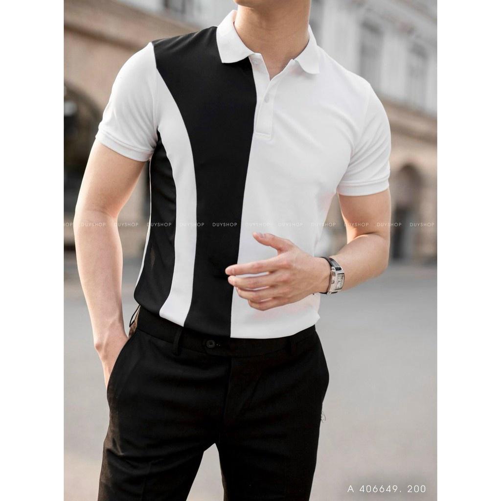 Áo thun trụ phối NEW SỌC TRẮNG ĐEN CỰC ĐẸP , HOT PHONG CÁCH HÀN KB FASHION