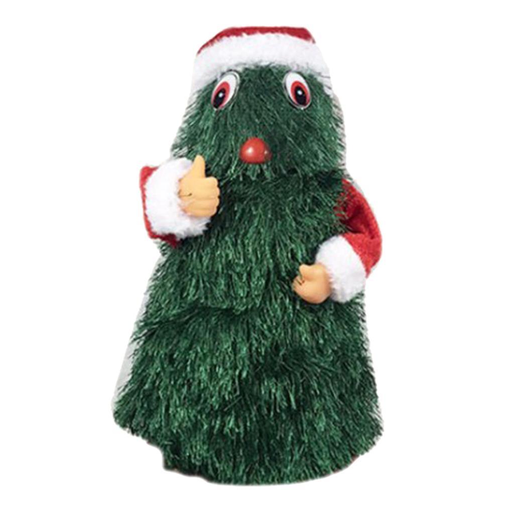 Electric Music Christmas Dancing  Claus Children Plush Doll Toy