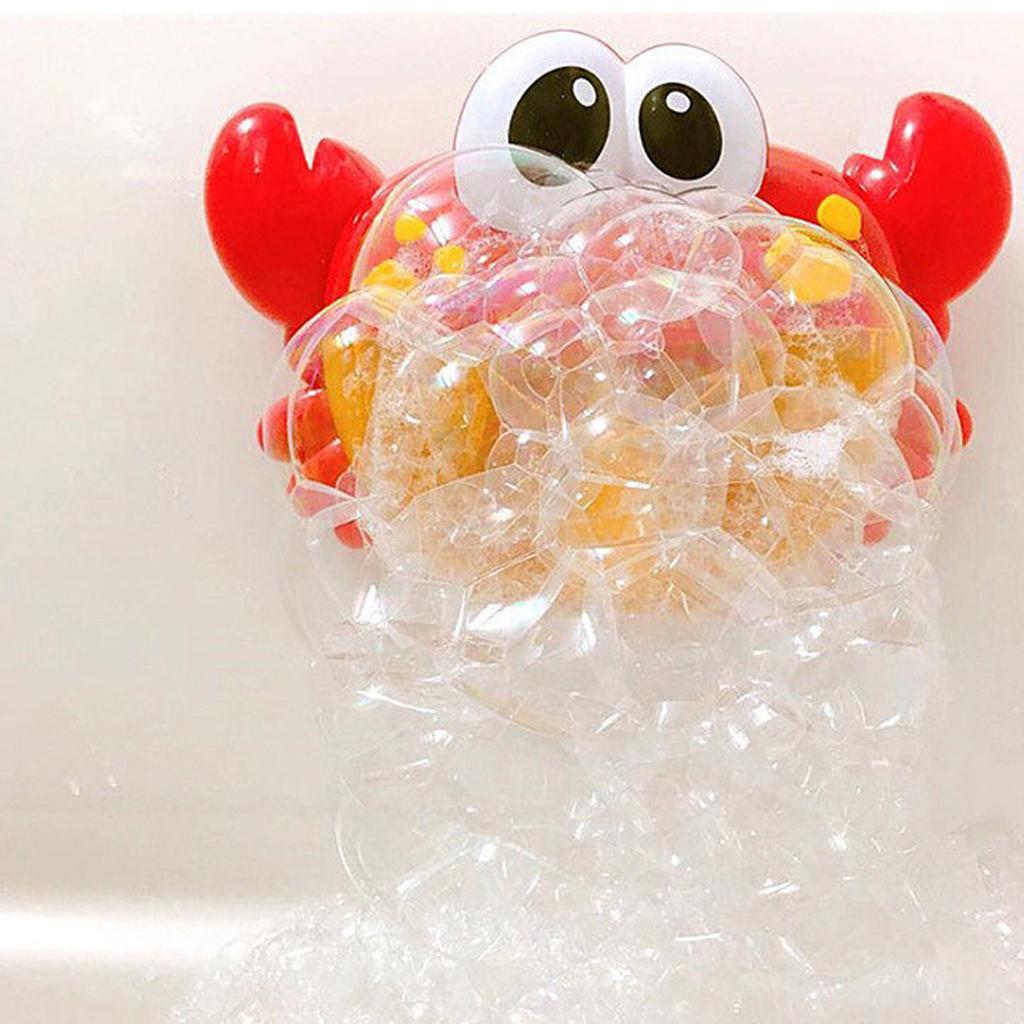 Baby Kids Music Bath Bubble Maker Machine Crab Đồ Chơi Tự động