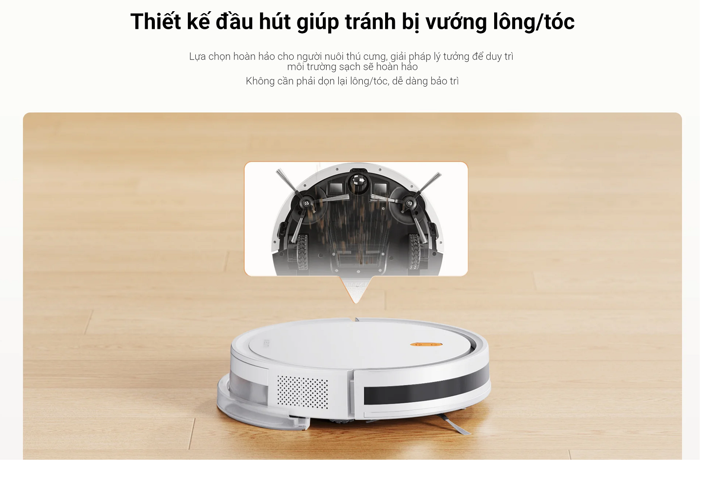 Robot hút bụi lau nhà Xiaomi Robot Vacuum E5 - Hàng chính hãng