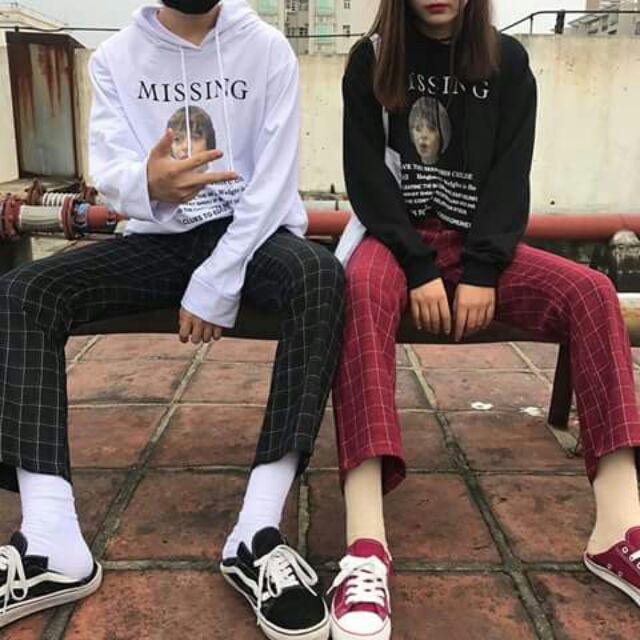 Quần baggy caro unisex ống suông ulzzang