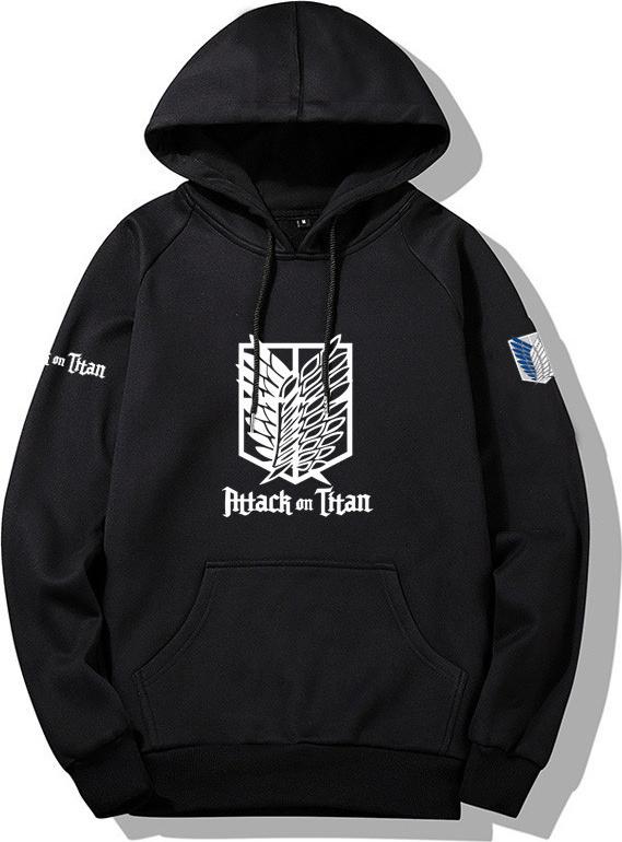 Áo Hoodies Attack On Titan Mũ Trùm Vải Nỉ Co Giãn 4 Chiều