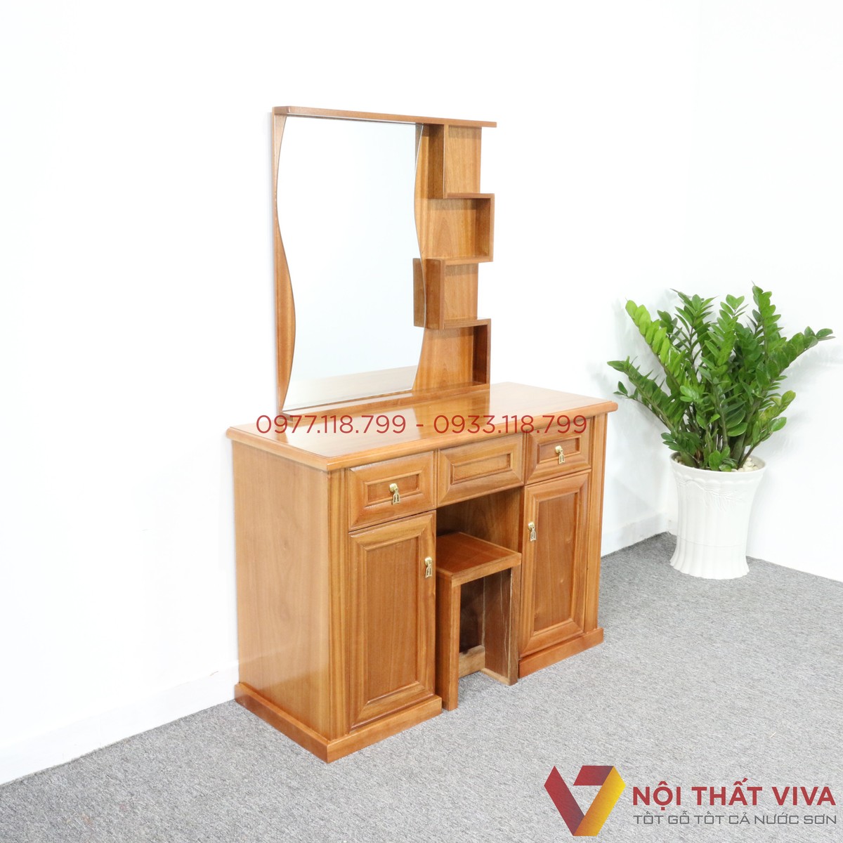 Bàn Trang Điểm gỗ Xoan Đào Đẹp Gía Rẻ