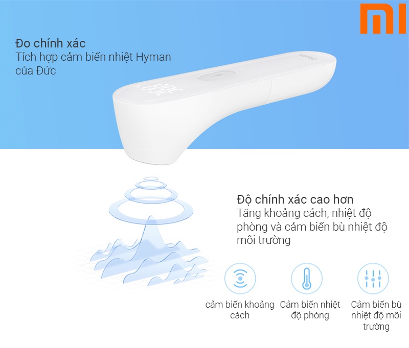 Nhiệt Kế Điện Tử Đo Trán Original Xiaomi Mijia iHealth - Hàng chính hãng