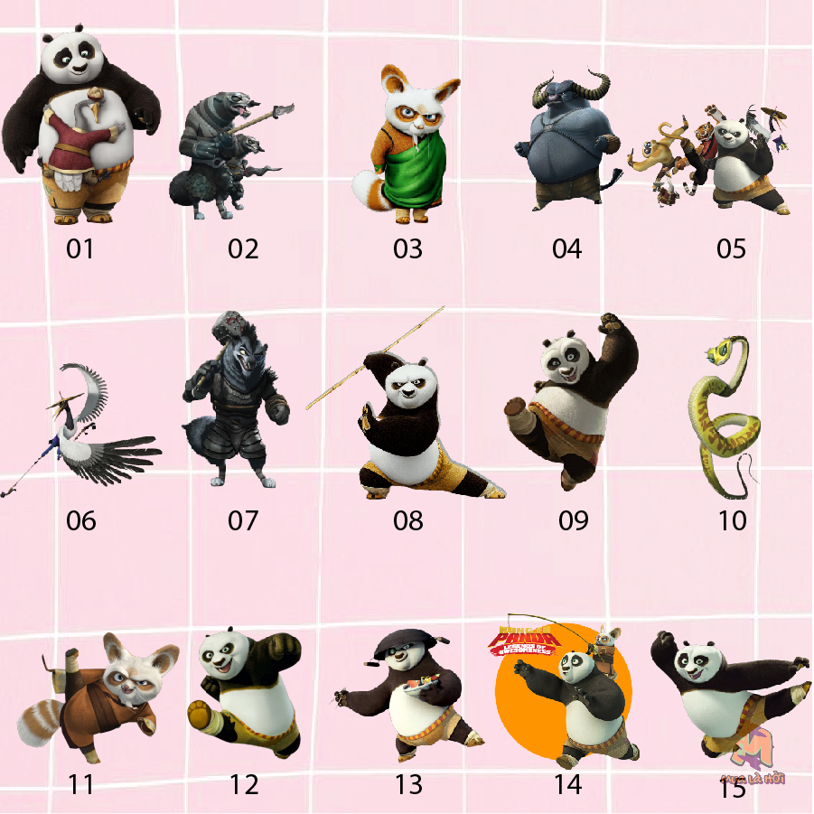 Túi Tote in hình chủ đề Kung Fu Panda