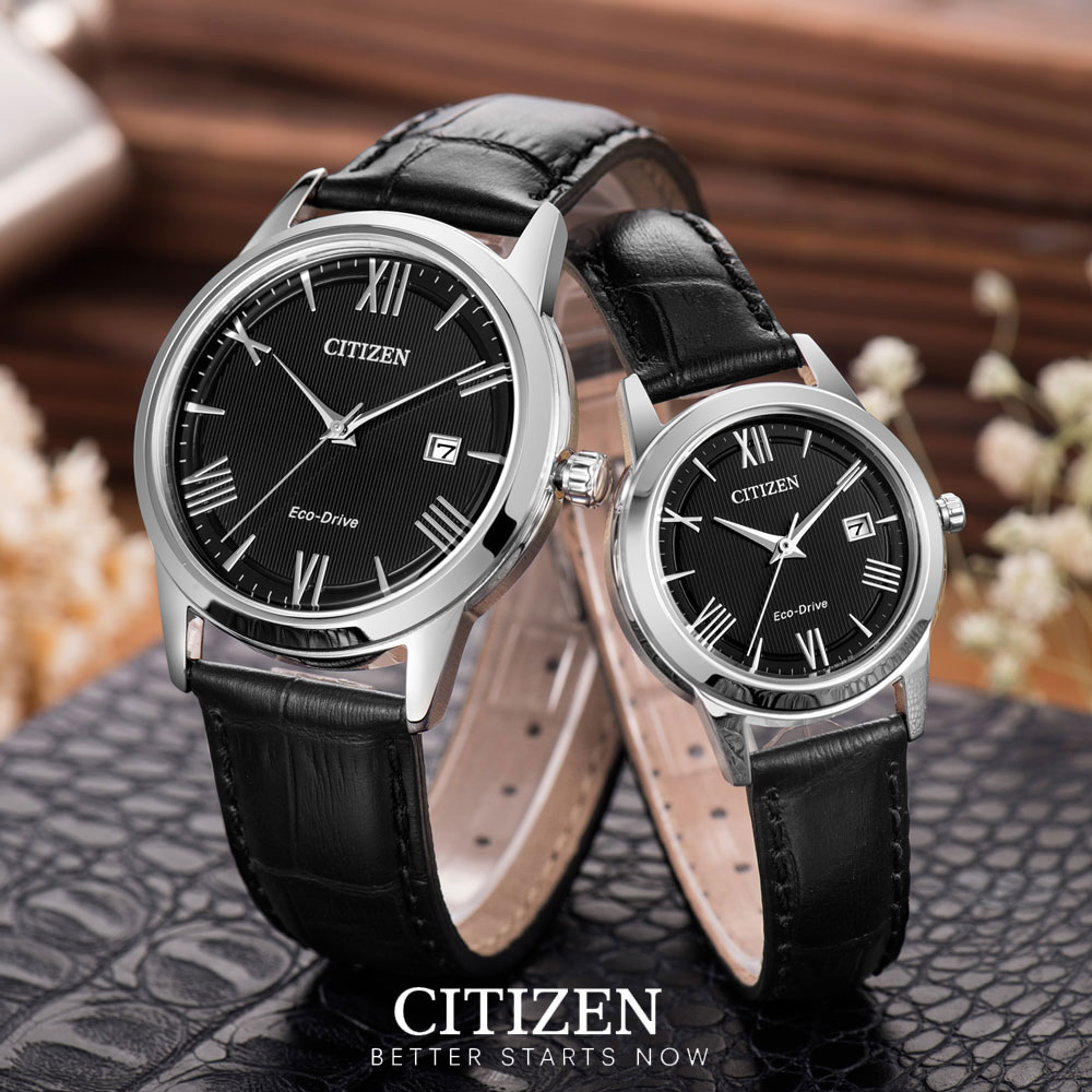 Đồng Hồ Nữ Citizen Dây Da FE1081-08E - Mặt Đen