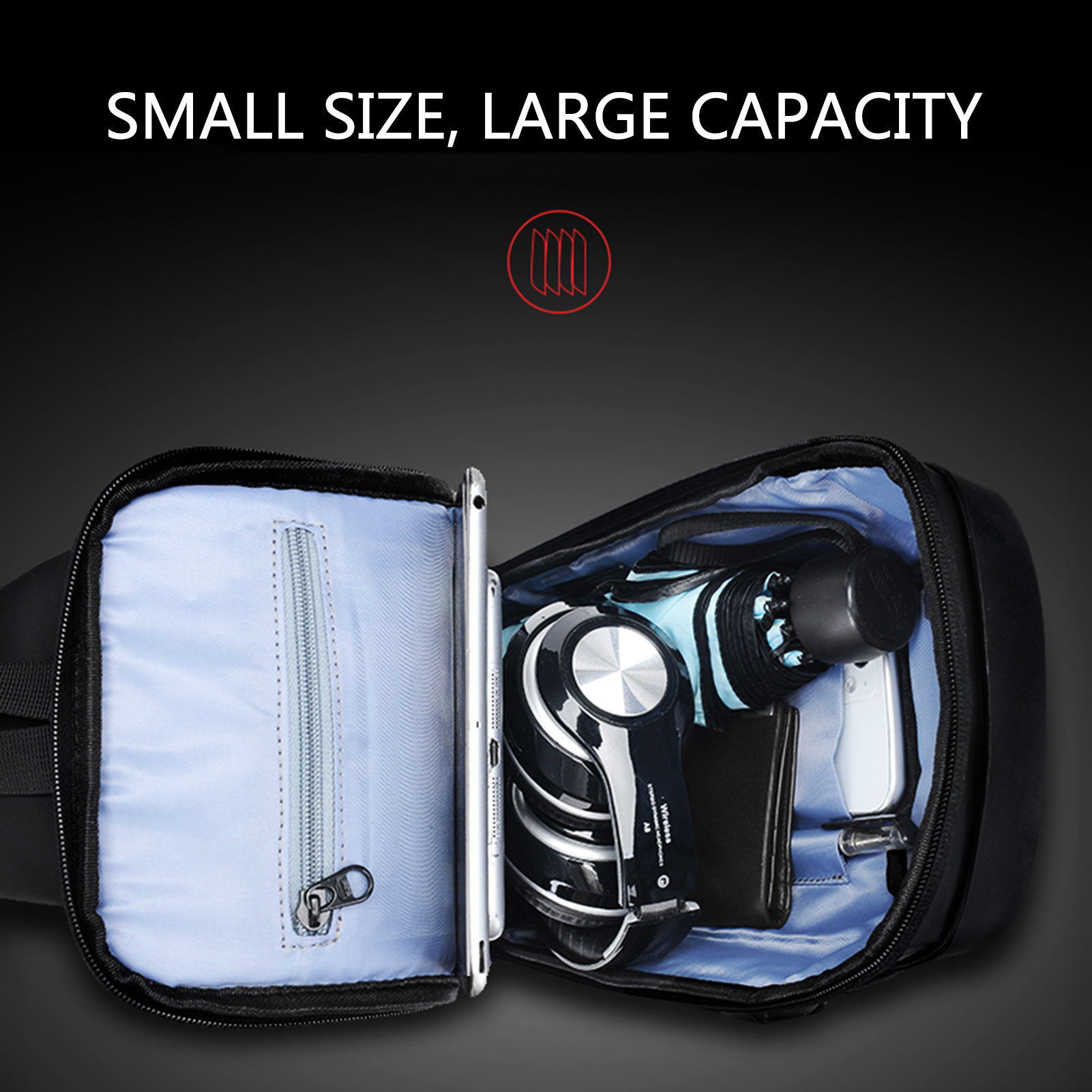 Túi đeo ngực phong cách mới, không thấm nước, dành cho nam