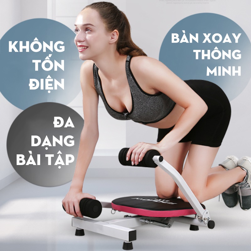 Dụng cụ tập thể hình và cơ bụng tại nhà kết cấu thép gồm 4 lò xo có thể tháo rời - hàng chính hãng