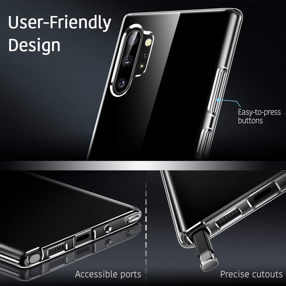 Ốp lưng dẻo silicon cho Samsung Galaxy Note 10 Plus hiệu Ultra Thin (siêu mỏng 0.6mm, chống trầy, chống bụi) - Hàng nhập khẩu