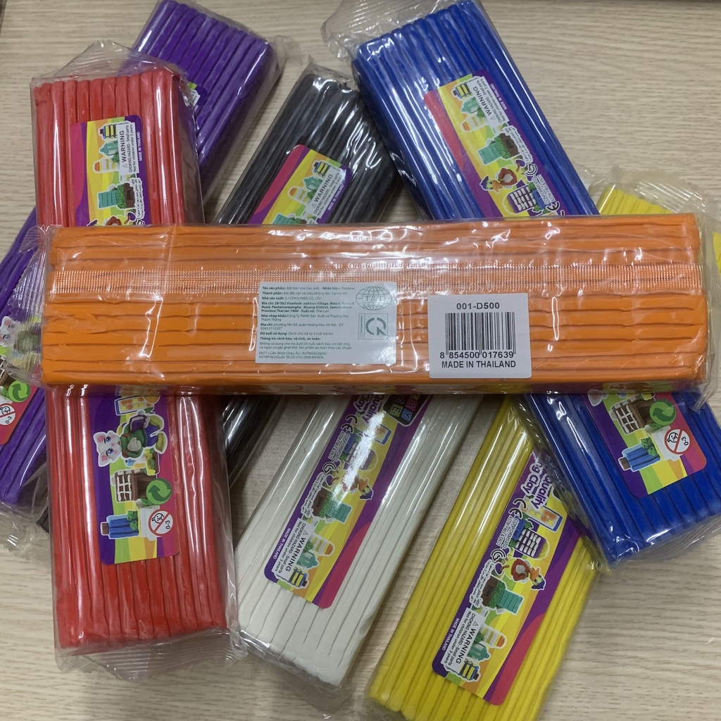 Đất Nặn Cân Gói 500g Playtime Nhiều Màu Sắc Giúp Bé Tăng Sự Khéo Léo, Kiên Nhẫn, Tập Trung, Sáng Tạo