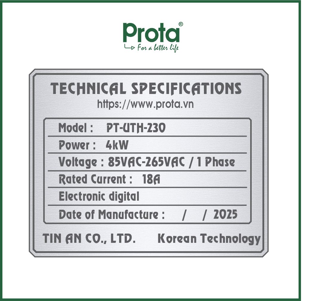 [CHÍNH HÃNG] Bộ điều khiển nhiệt độ UTH-230 – tự động cho máy xông hơi - Công nghệ Hàn Quốc