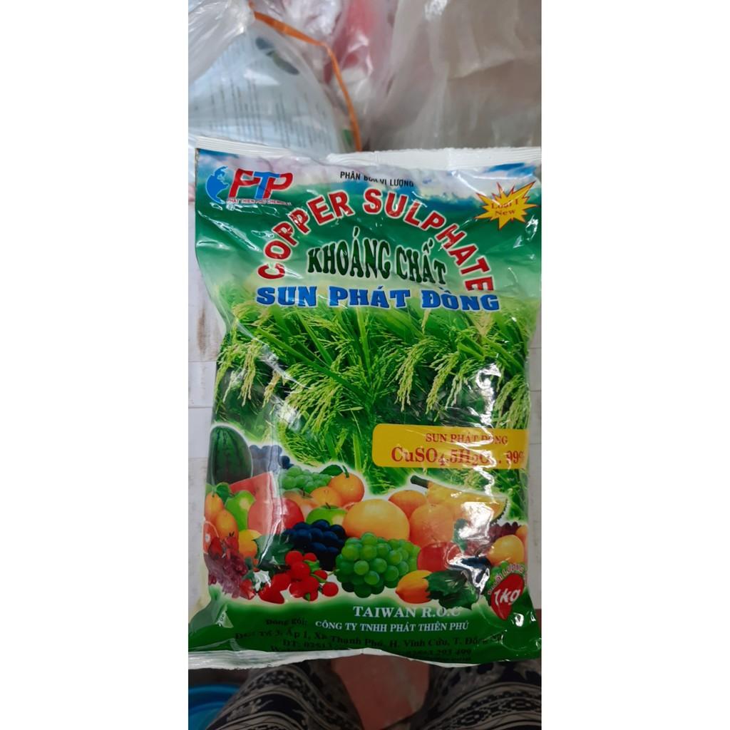 Đồng Sunfat CuSO4 túi 1kg trừ nấm cho phong lan