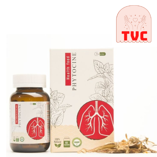 Phytocine – Cao Xuyên Tâm Liên - Hỗ trợ giảm các triệu chứng ho sốt, đau rát họng, viêm amidan, phổi (60 viên)