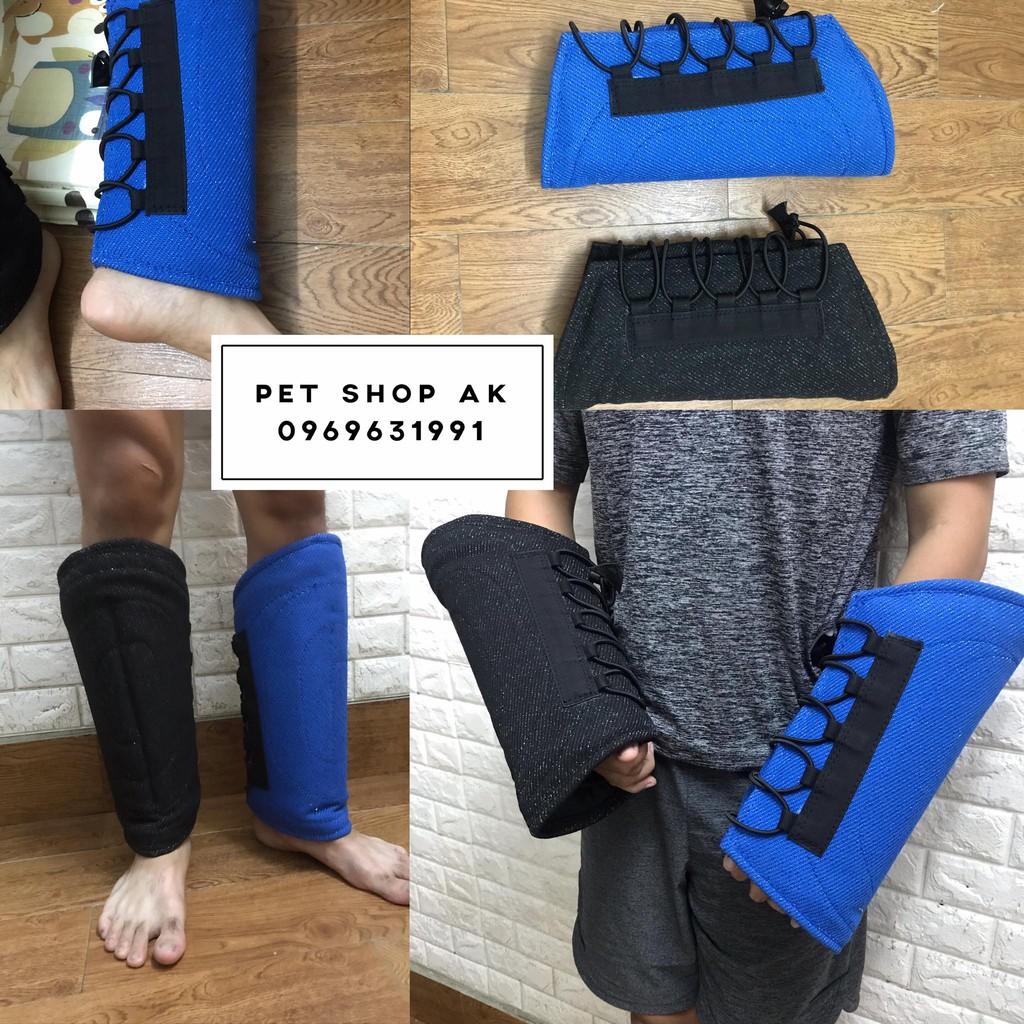 Bao tay cắn cứng có dây rút huấn luyện cho chó đồ tập cho chó cắn