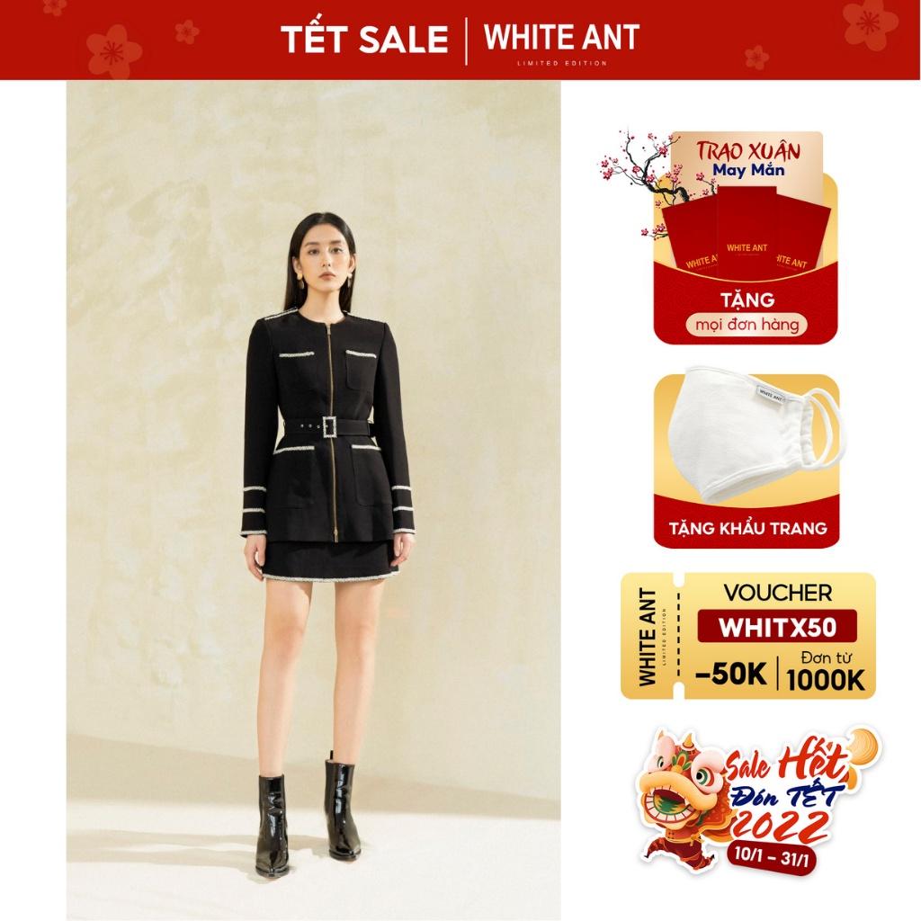 Chân Váy Chữ A Nữ WHITE ANT HEULWEN SKIRT Dáng Ngắn Có Lót Trong, Chất Vải Cao Cấp Chuẩn Form 110100051.100