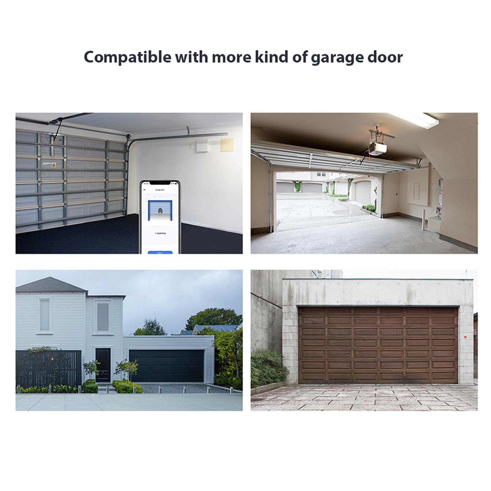 WIFI Intelligent Garage Door Opener Controller Lift Switch Mobile Phone APP Remote Control Timer Switch Compatible with Amazon Alexa and Google Home, IFTTT for Voice Control