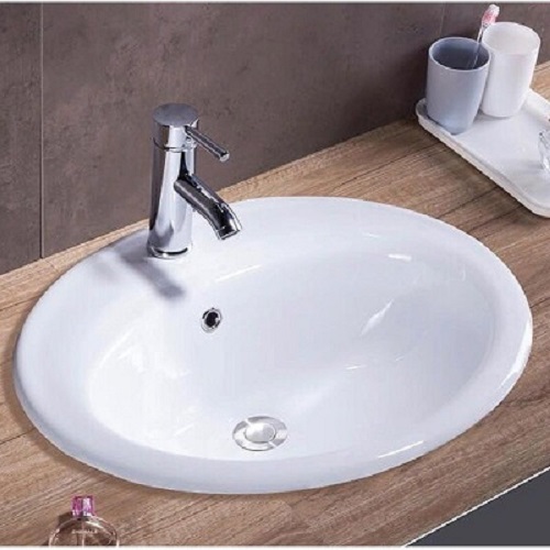 CHẬU LAVABO ĐẶT ÂM DƯƠNG VÀNH  EVEREST EVE-L6012