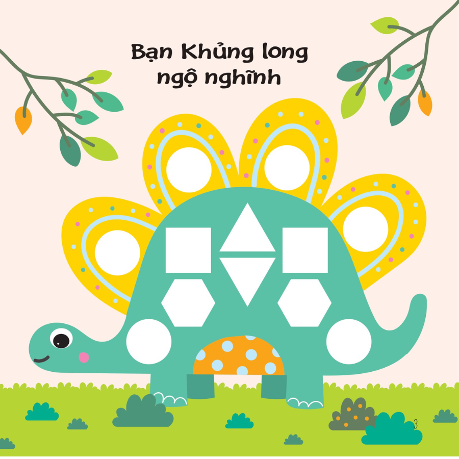 Sách Hình Dán Ngộ Nghĩnh - Phát Triển Khả Năng Quan Sát - Khủng Long