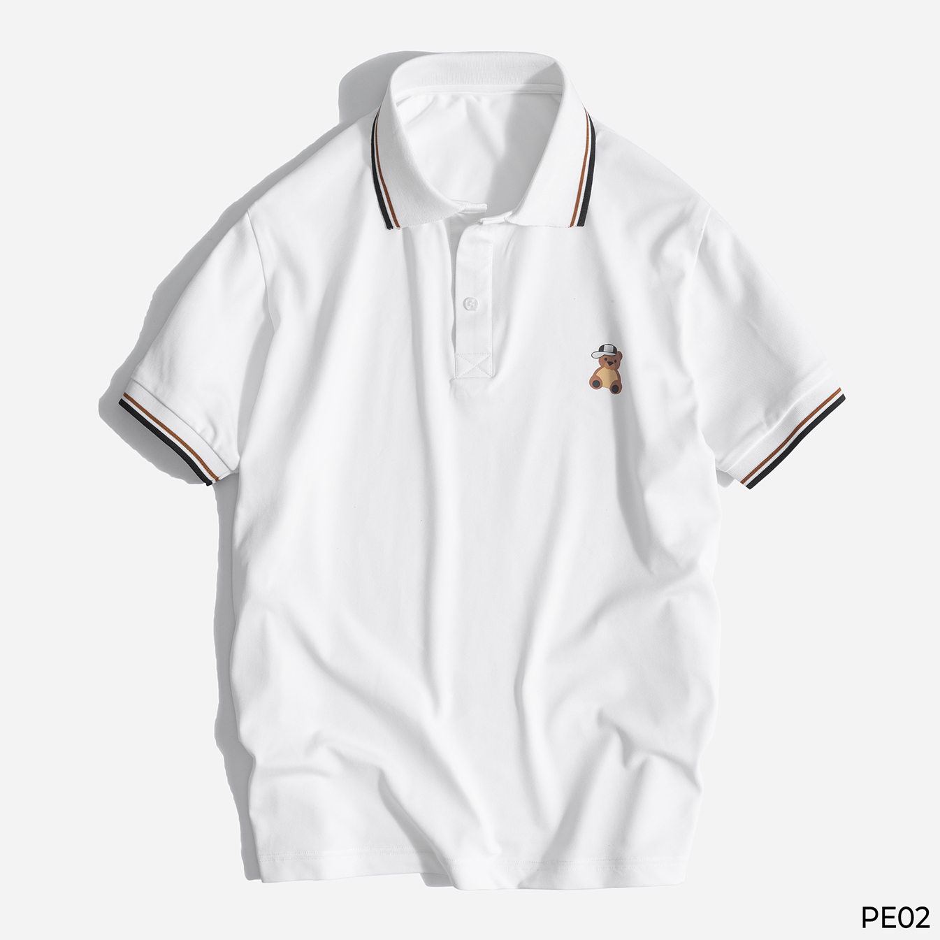 Áo Phông Nam Polo Phong Cách Hiện Đại Trẻ Trung Cao Cấp VICERO - PE02 GẤU - L