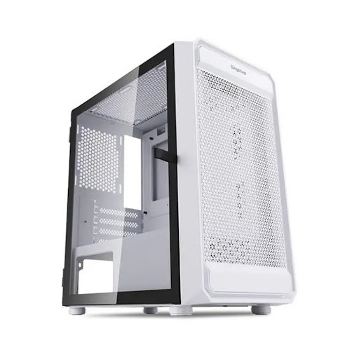 Vỏ máy tính Case Segotep Artist 2F RGB [TRẮNG] sẵn 2 Fan LED ARGB Gaming Kính cường lực (M-ATX, ITX) - Hàng chính hãng NetWork Hub phân phối