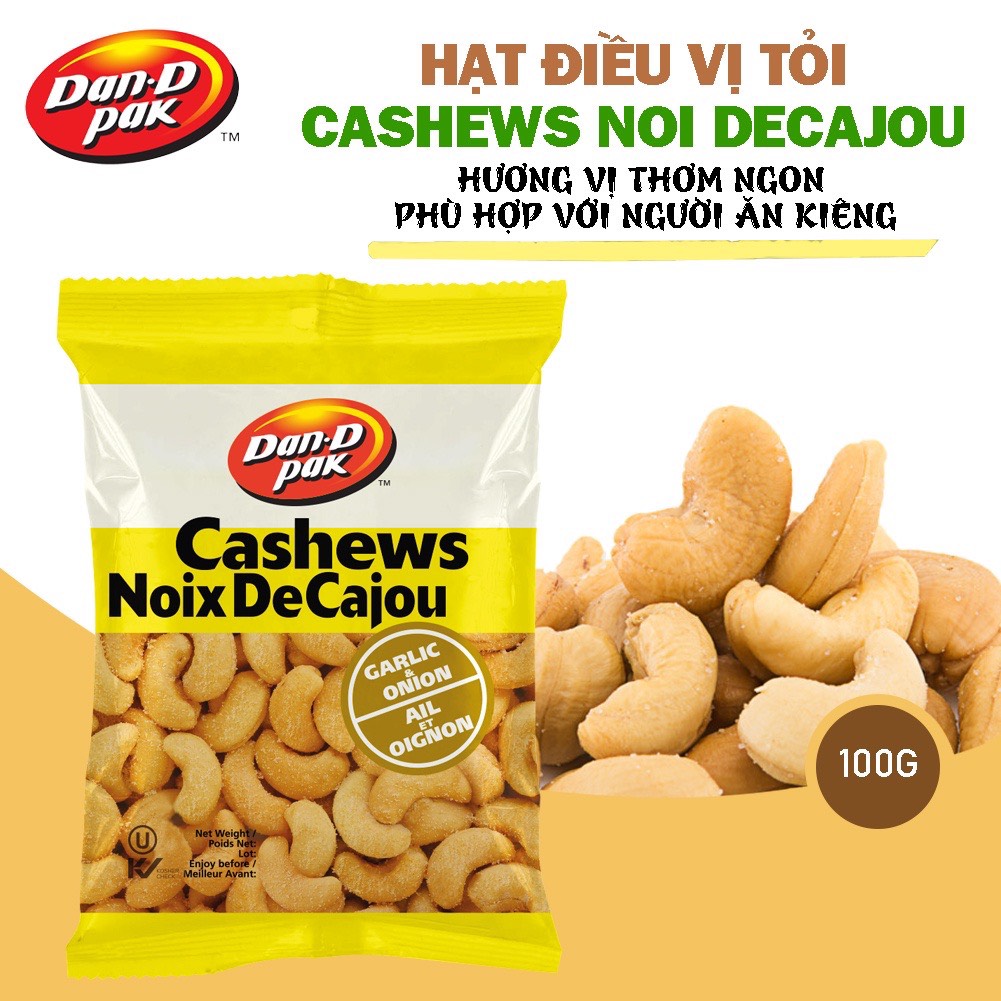 Hạt điều vị tỏi 100g Dan.DPak