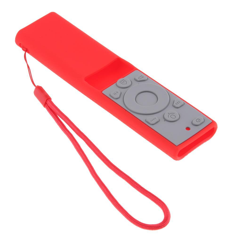 Silicone Rubber Case Cover For TV Samsung BN59-01265A Red + Gray