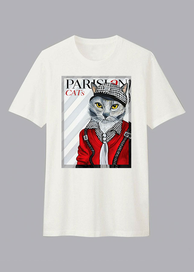 Áo T-Shirt Unisex Dotilo Parisian Cat HU011 Size XL - 24138944 , 1047632576540 , 62_8468828 , 328000 , Ao-T-Shirt-Unisex-Dotilo-Parisian-Cat-HU011-Size-XL-62_8468828 , tiki.vn , Áo T-Shirt Unisex Dotilo Parisian Cat HU011 Size XL