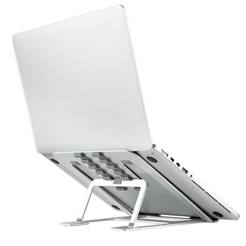 Giá Đỡ Laptop Macbook Để Bàn Chất Liệu Hợp Kim Nhôm Cao Cấp – 6 Bậc Nâng Hạ - Gấp Gọn Kích Thước 22.3 x 23.5 x 1.3cm Hàng Chính Hãng