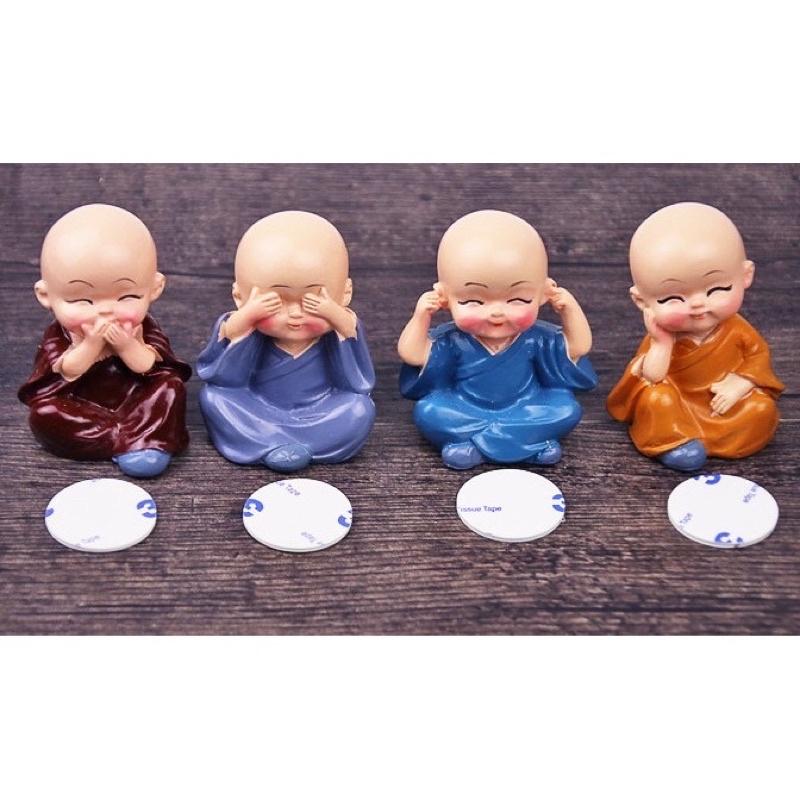 Bộ Tượng Tứ Không ️️ Bộ Tượng 4 Chú Tiểu Tứ Đại Giai Không Mini Trang Trí