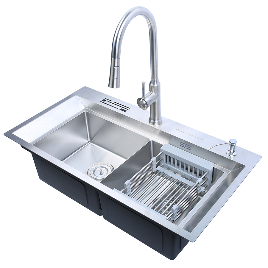 Bộ Chậu rửa bát inox Hàn Quốc RANOX