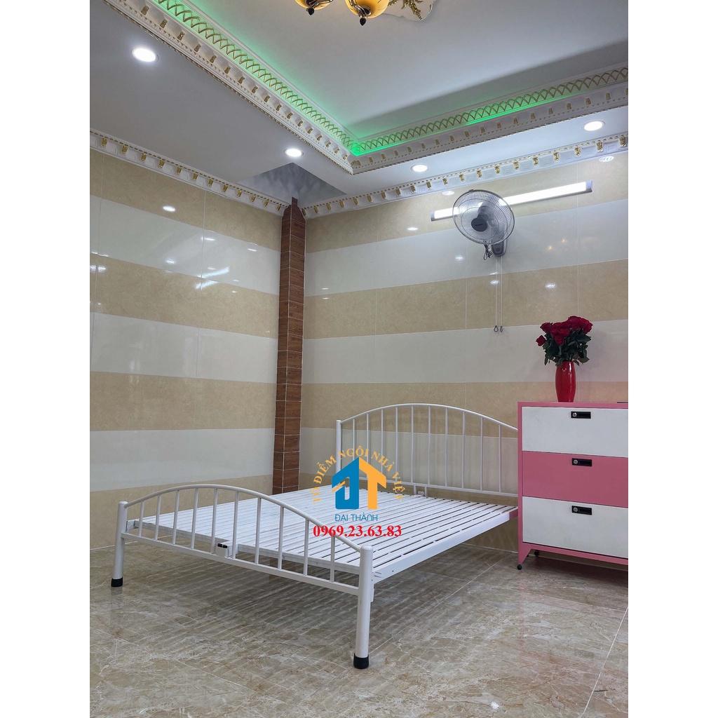 Giường sắt mỹ nghệ cong 1m6x2m - ĐẠI THÀNH