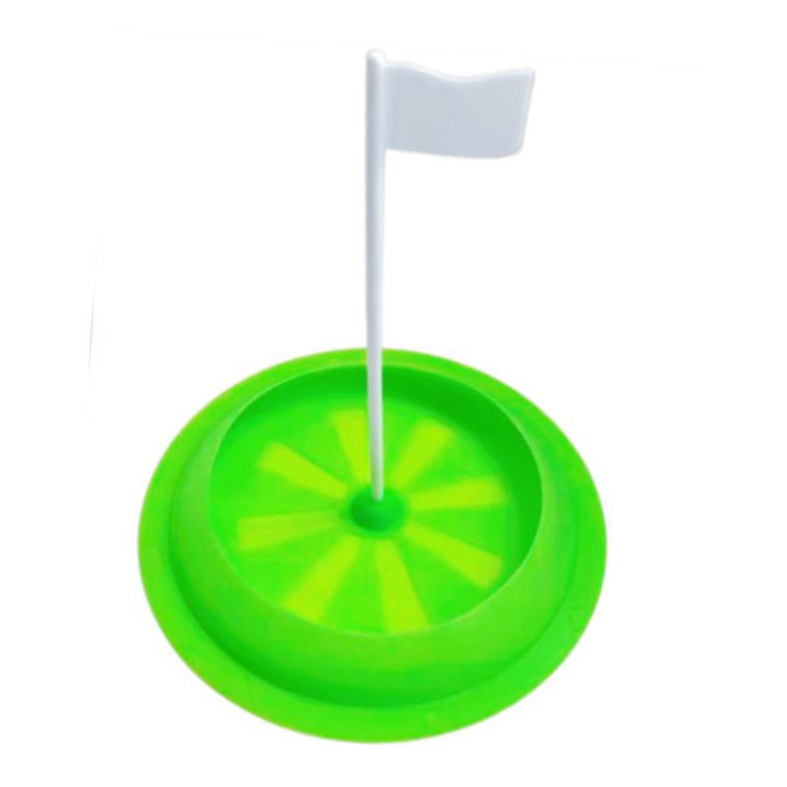 Golf Putting Cup Golf Training Aid Unisex Game with Flag Silicone Tool Practice Golf Putting  for Golf Office Training Yard Backyard