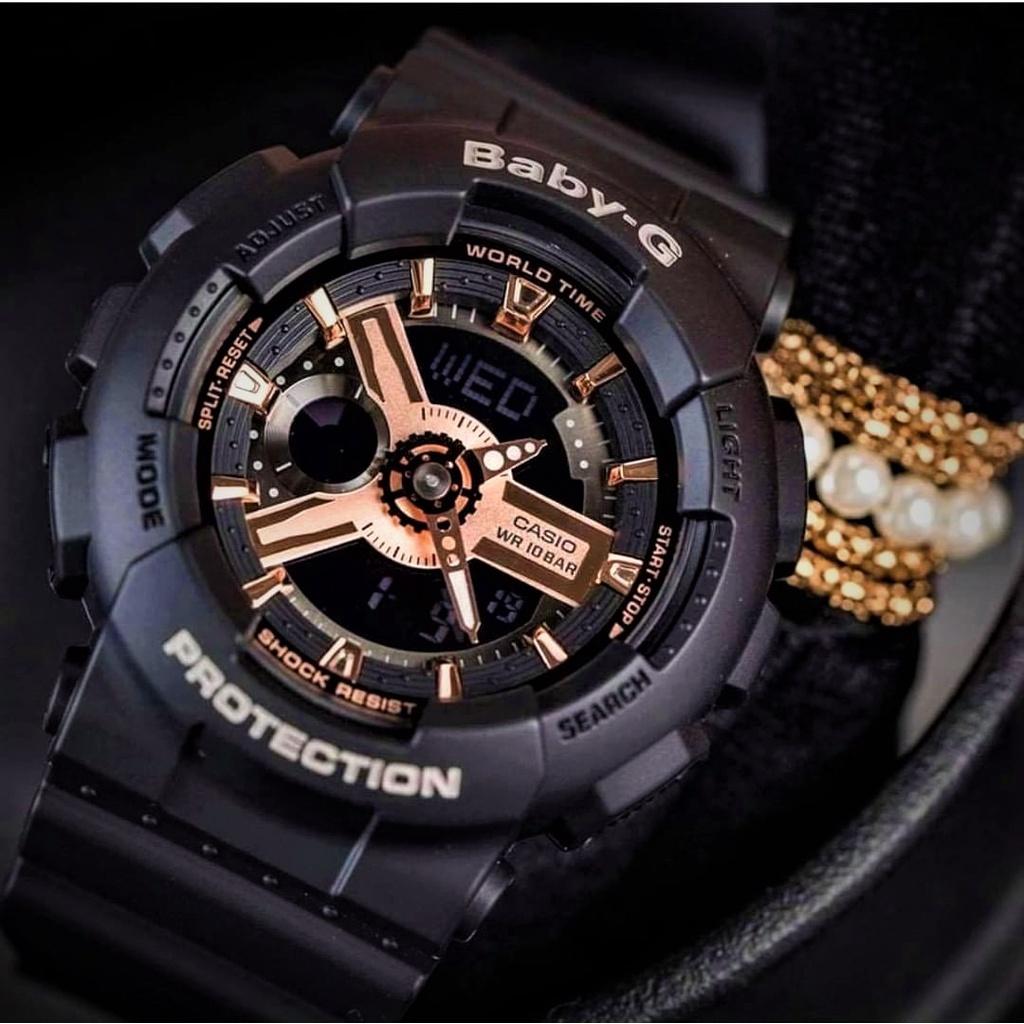 Đồng Hồ Nữ Dây Nhựa Casio Baby-G BA-110RG-1ADR Chính Hãng - BA-110RG-1A