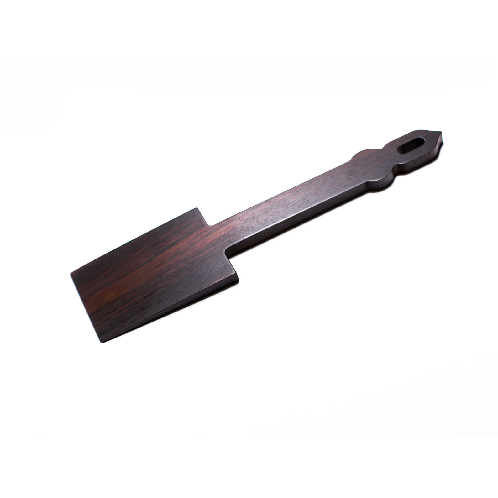 Muỗng xào gỗ mun hoa Size: 255mm*55mm