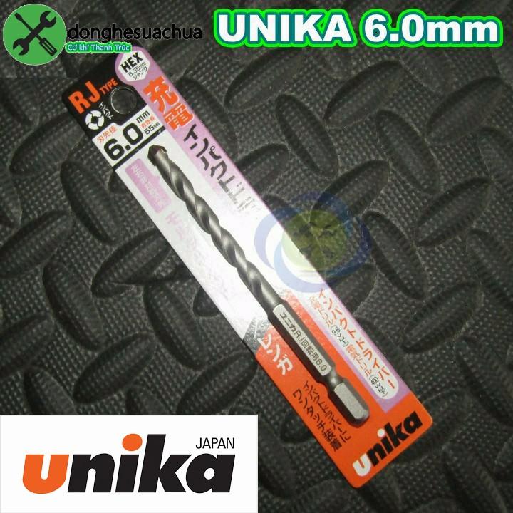 Mũi khoan tường Unika 6mm RJ 6.0 x 100 đuôi lục giác