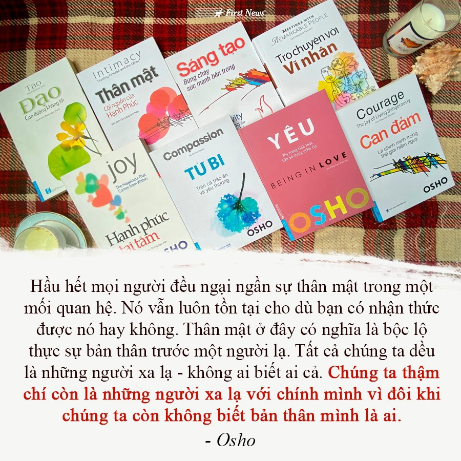 Combo OSHO Trọn Bộ 12 Cuốn - First News (FN)