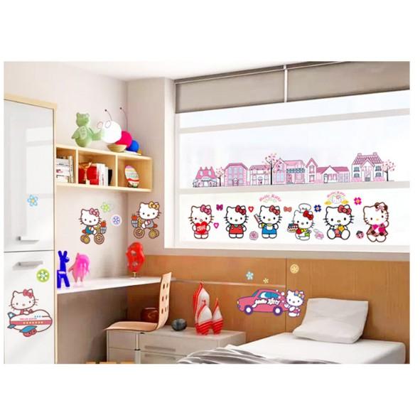 Decal trang trí tường - Kitty Hồng Nhà Xinh