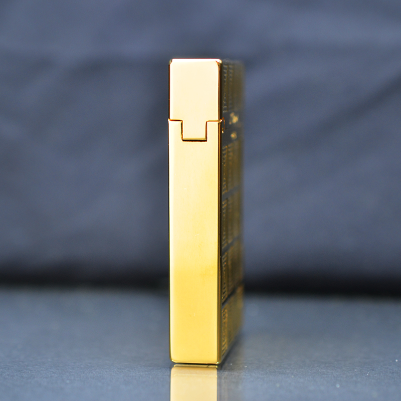 Vỏ Hột Quẹt Bật Lửa Gas Đá S.T Upon D59V Thiết Kế Họa Tiết Ô Vuông 3D Độc Đáo - Dùng Gas Đá Cao Cấp