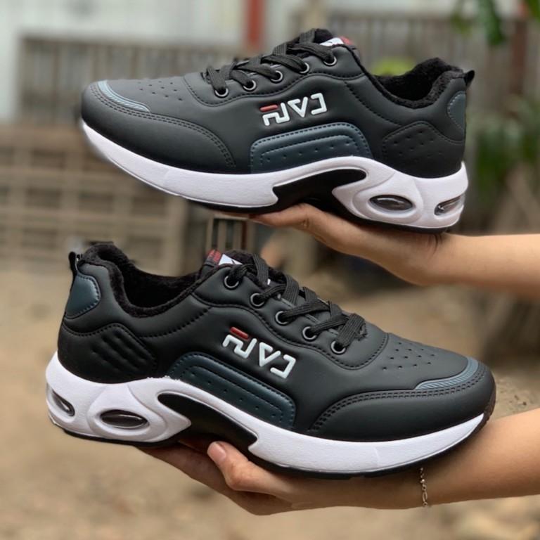 GIÀY SNEAKER ĐẾ HƠI CAO CẤP (ĐEN/TRẮNG)