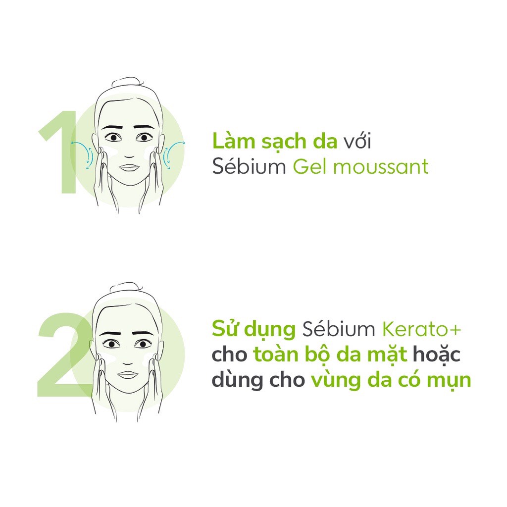 Kem dưỡng Bioderma Sebium Kerato+ giảm mụn, mờ thâm [30ml]