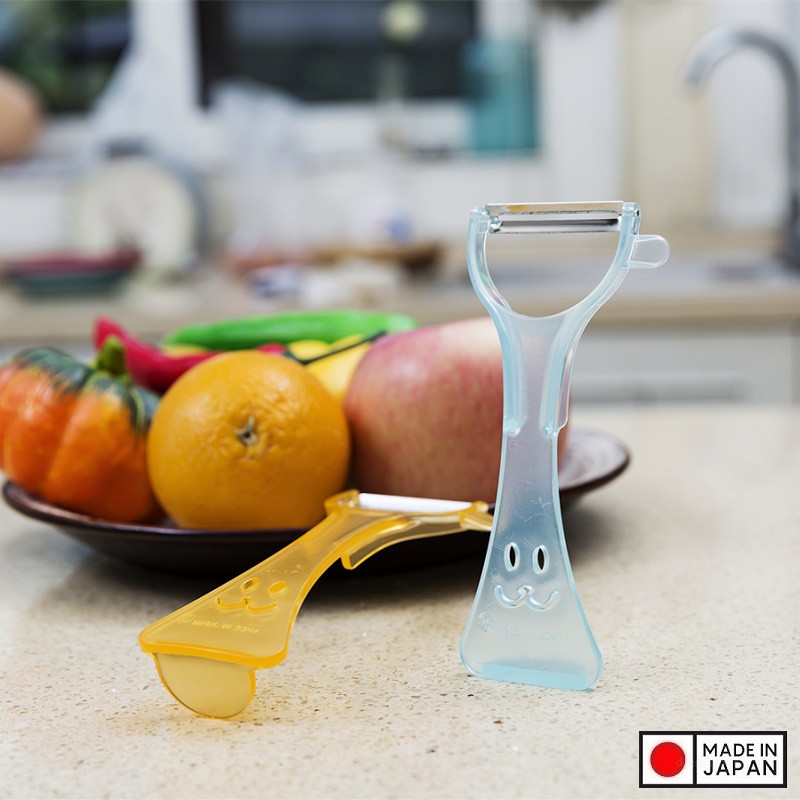 Dụng cụ gọt vỏ trái cây lưỡi bằng thép sắc bén Echo Rappy Peeler - Hàng nội địa Nhật Bản | Made in Japan