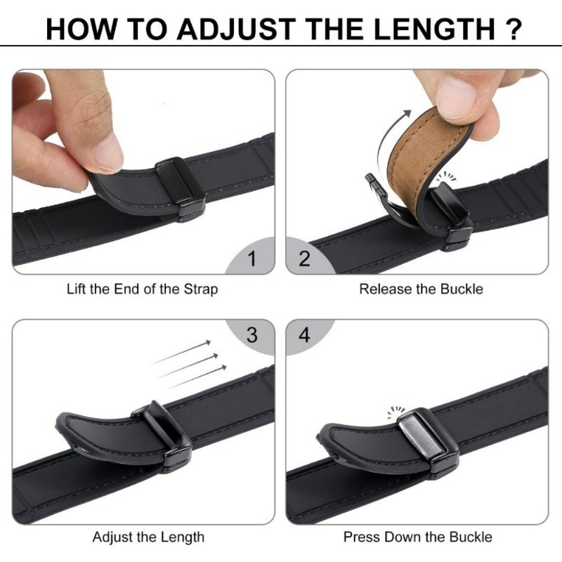 Dây đeo khóa từ tính dành Cho đồng hồ thông minh Redmi Watch 4 - Redmi Watch 5 - Mi band 8 Pro - Dây da đeo 22mm cho smartwatch - Hàng nhập khẩu